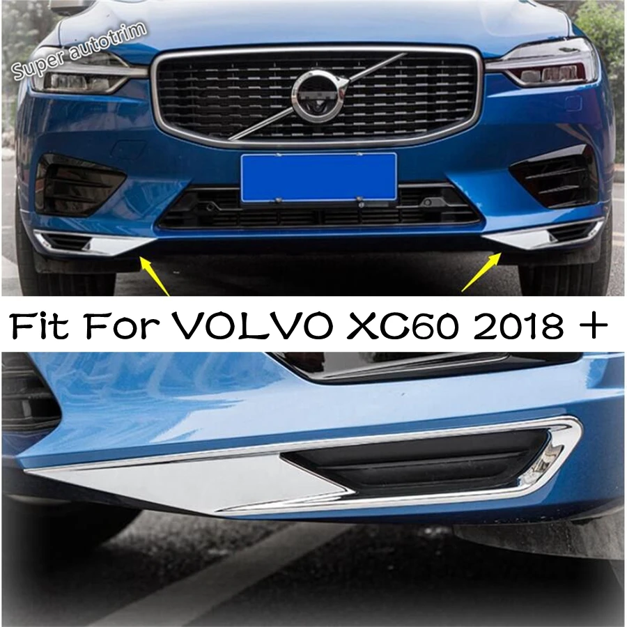 

Lapetus Front Under Fog Lights Lamps Eyelid Eyebrow Cover Trim 2 Piece Accessories Exterior Fit For Volvo XC60 2018 - 2021 / ABS