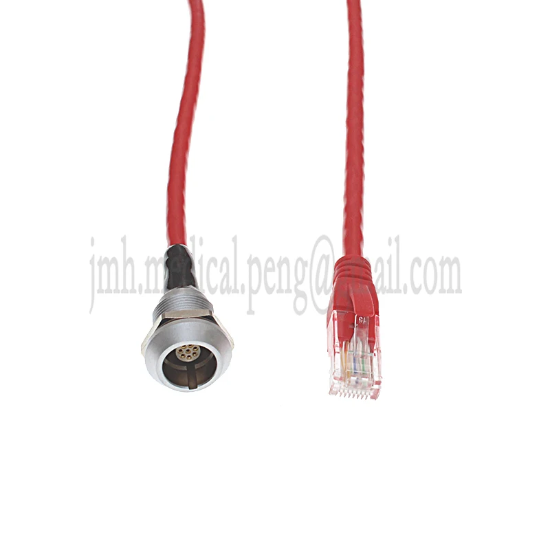 EGG 0K 2 3 4 5 6 7 9 Pin Water Proof Socket Assemble RJ45 Crystal Head  Connecting Line For Audio And Video Signal Transmission