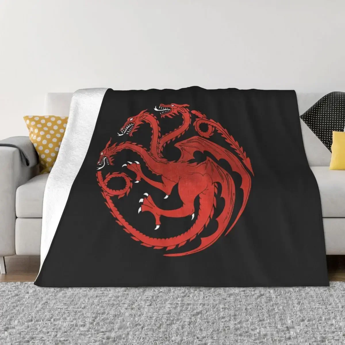 

House Of The Dragon Blanket Velvet Textile Decor Portable Super Soft Throw Blankets for Home Office Plush Thin Quilt