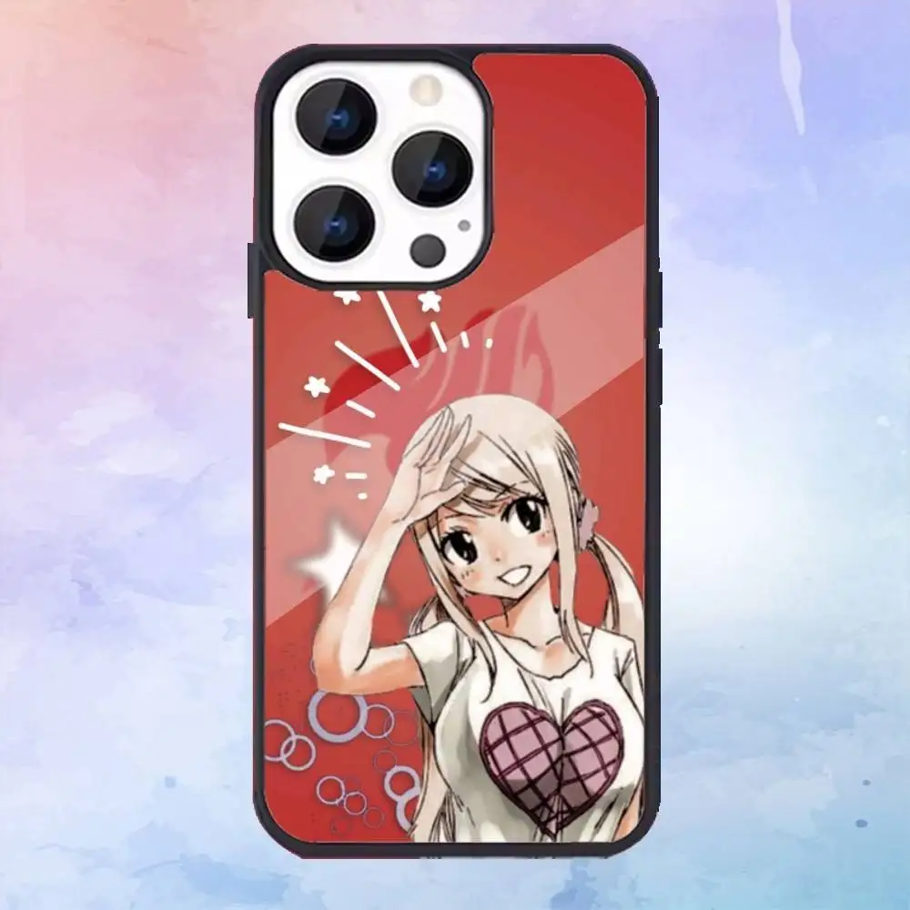 Чехол для телефона Fairy Tail Lucy Heartfilia для iPhone16,15,14,13,12,11,Pro, для магнитного матового прозрачного 5G