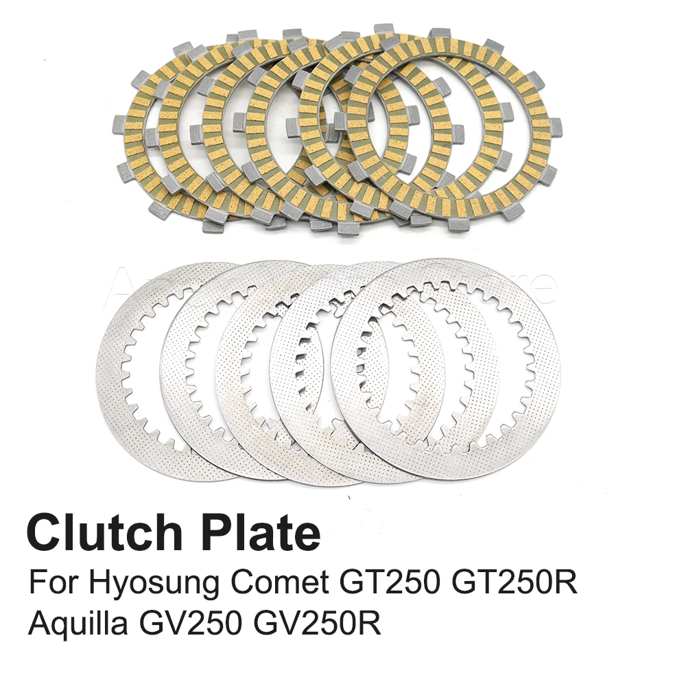 

For Hyosung Comet GT250 GT250R Aquilla GV250 GV250R Motorcycle Clutch Friction Disc Plate Kit Accessories GT 250 GV 250 250R