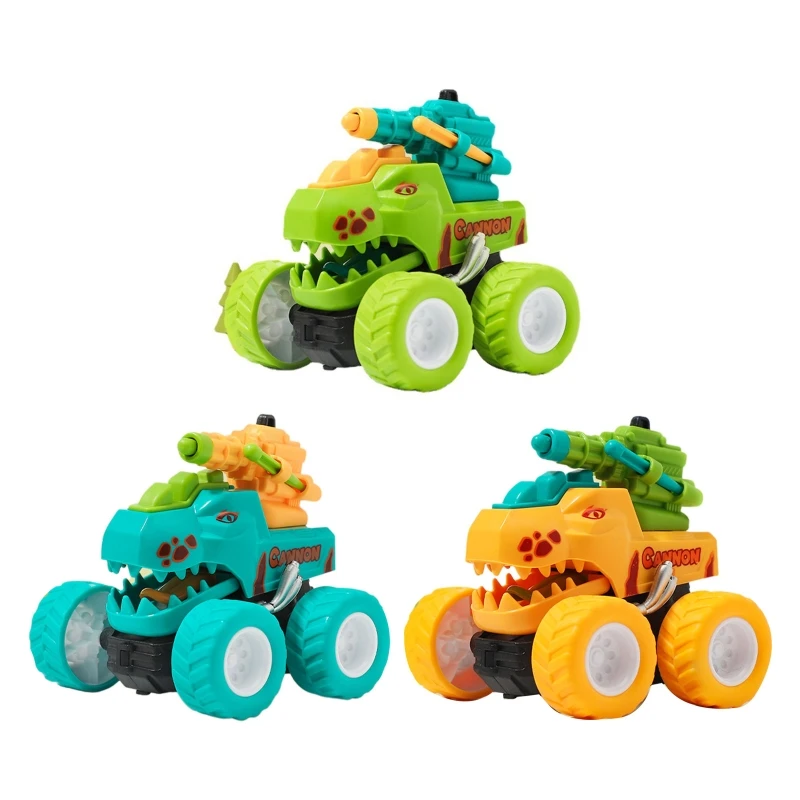 Tyrannosaurus zurückziehbares Auto-Spielzeug, Mini für Truck, Katapult-Auto, Trägheitsauto, Dinosaurier-Spielzeug 2