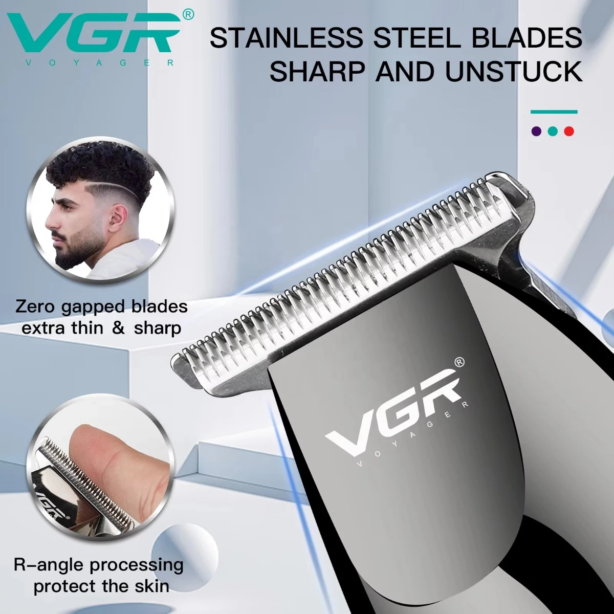 VGR Hair Trimmer Rechargeable Electric Professional Hair Clipper Cordless Barber Hair Trimmer Shaving Machine for Men V-030