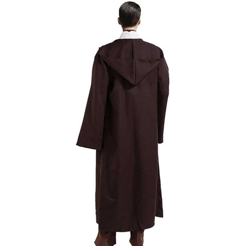 New Halloween Samurai Robe Cosplay Costume Women's Long Cloak Martial Artist Theme Stage Performance Traditional Chinese Ethn...
