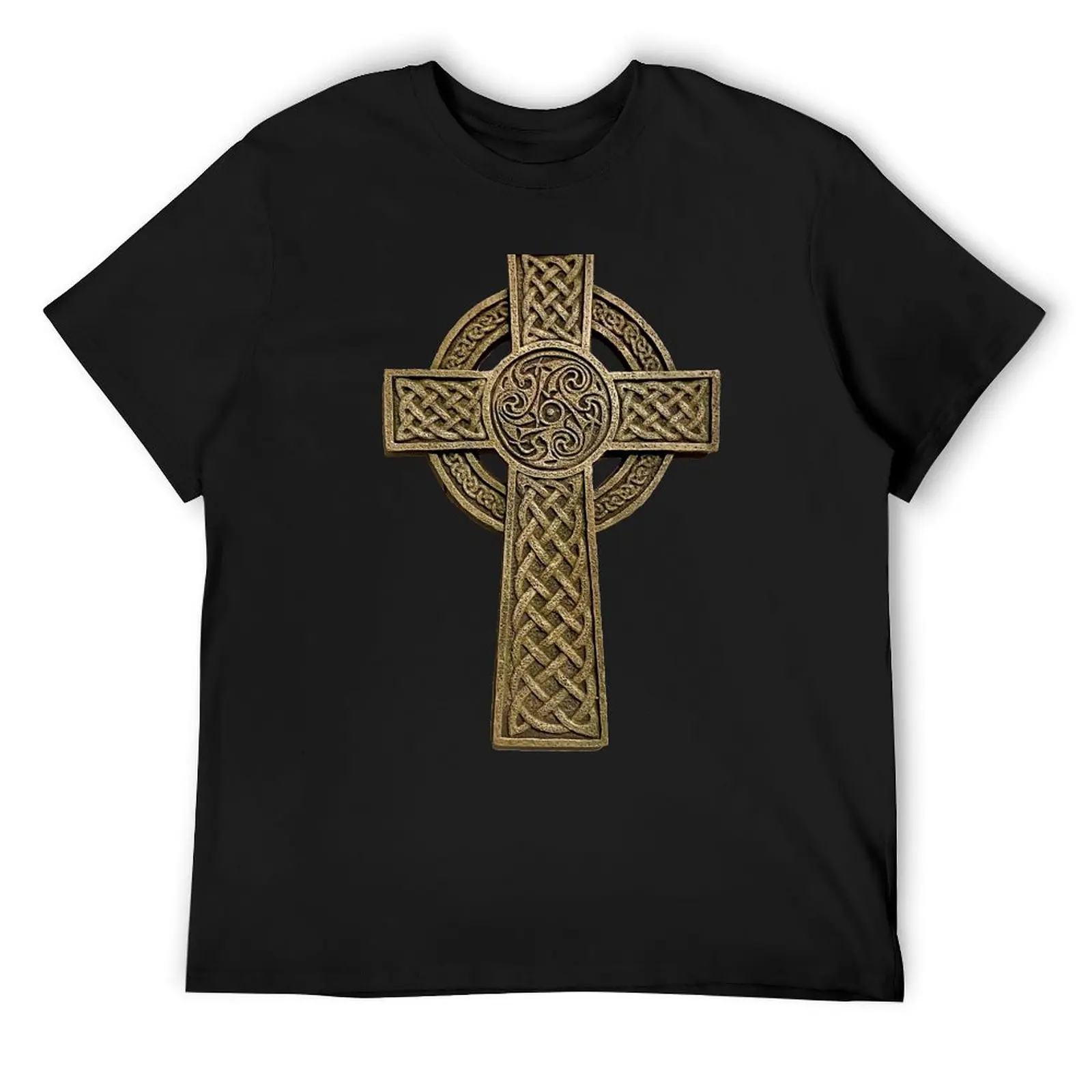 

Celtic Cross in Tan T-Shirt graphic tee shirt sweat graphic t shirt vintage mens plain t shirts