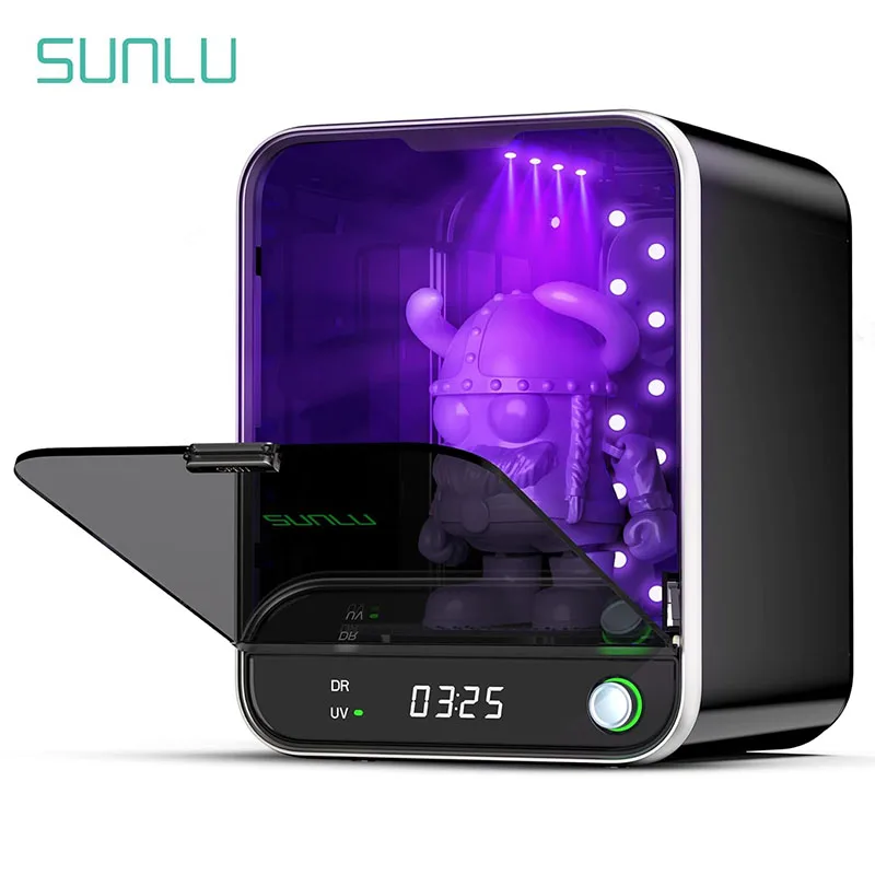 SUNLU kotak Curing UV Resin II kotak pengobatan Photopolymer Resin 405nm lampu UV Curing Machine untuk pencetak Resin 3D Gratis ongkir
