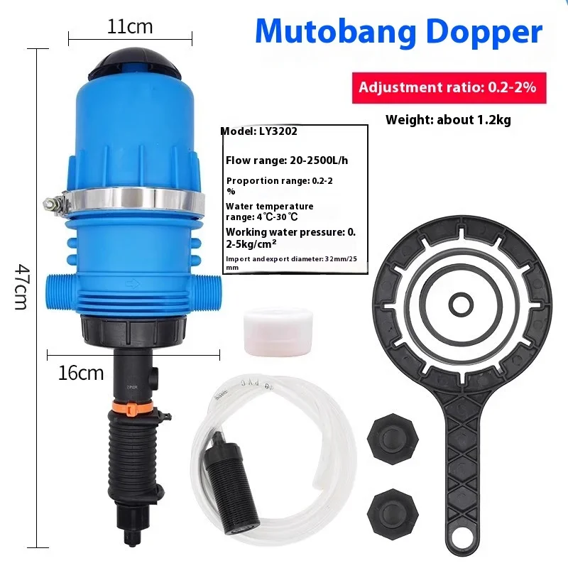 0,4-4% 0,2%-2% PVC Meststofinjector Veehouderij Chemische Meststof Injector Dispenser Proportioner Doseerapparaat Pomp