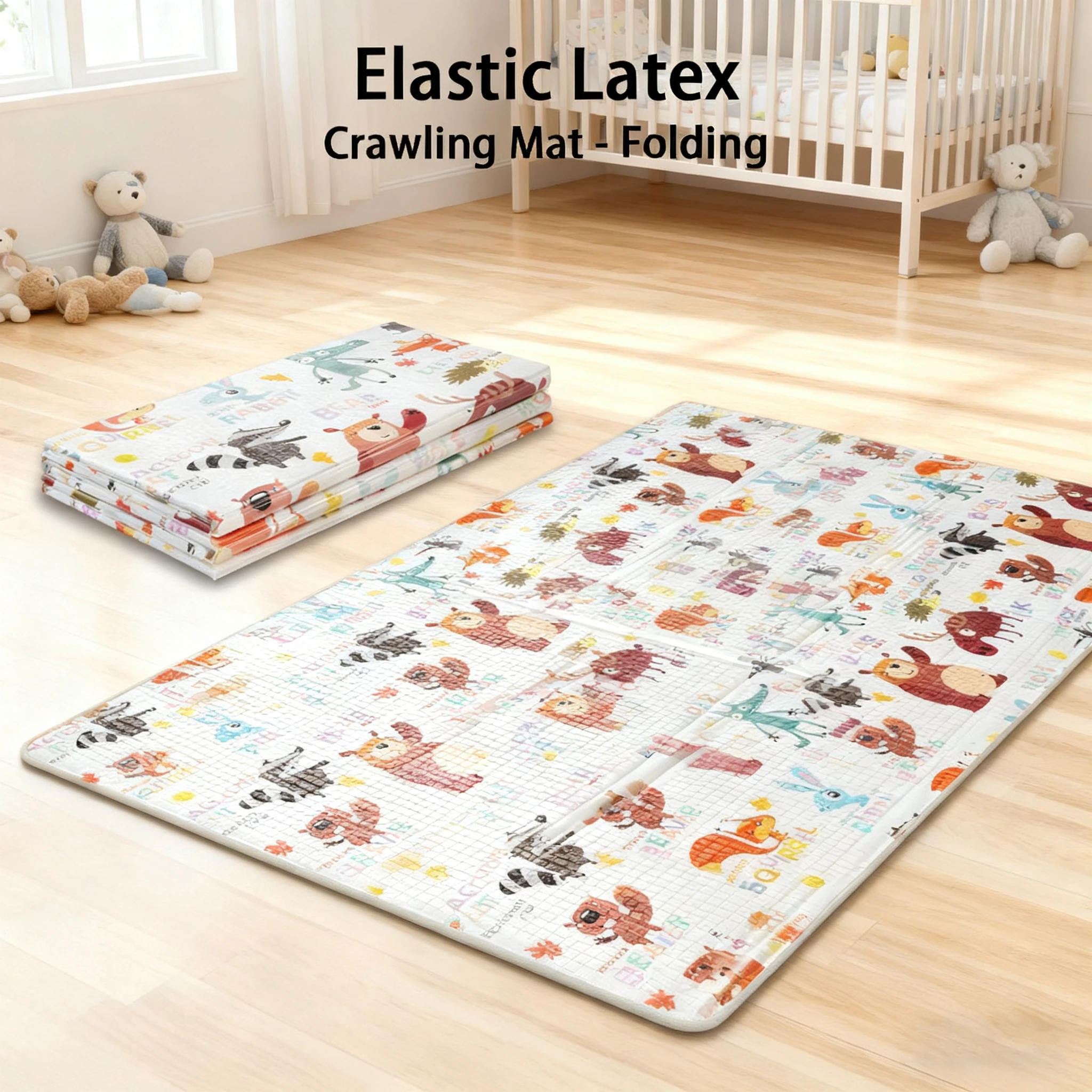

200 X 150 CM Foldable Reversible Baby Play Mat Toxic-Free High-quality XPE for Newborn Cartoon Waterproof Crawling Game Carpet