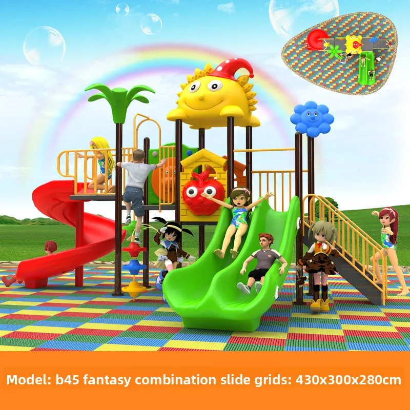 Toy Playground with Swing and Slide for Children Garden Backyard Playground for Commercial Use Recreational