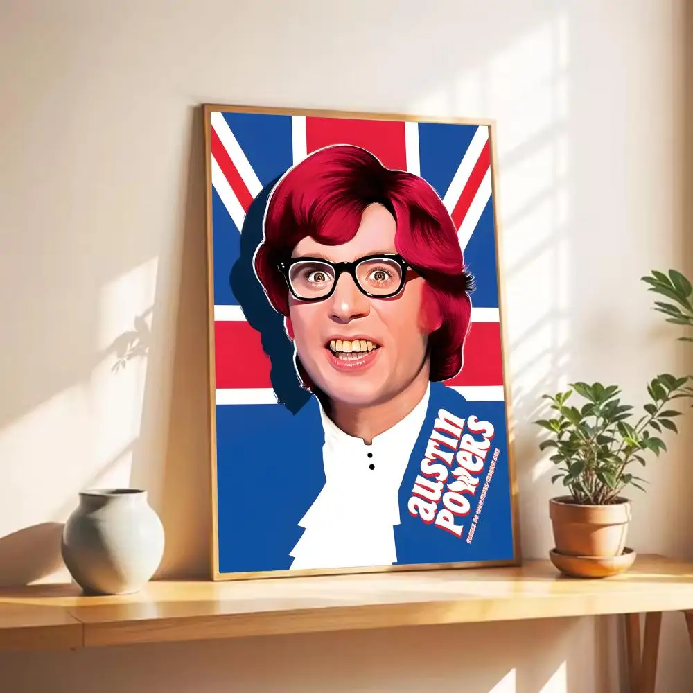 1 قطعة A-Austin Powers ملصق الفيلم الكوميدي جدار الفن طباعة ملصق ديكور جدارية ديكور المنزل هدية غير المؤطرة #4