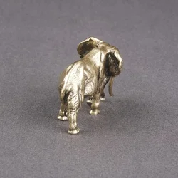 Vintage Copper Elephant Figurine - Alphabet Animal Series, Collectible Brass Mammoth Sculpture, Decorative Artisan Craft for
