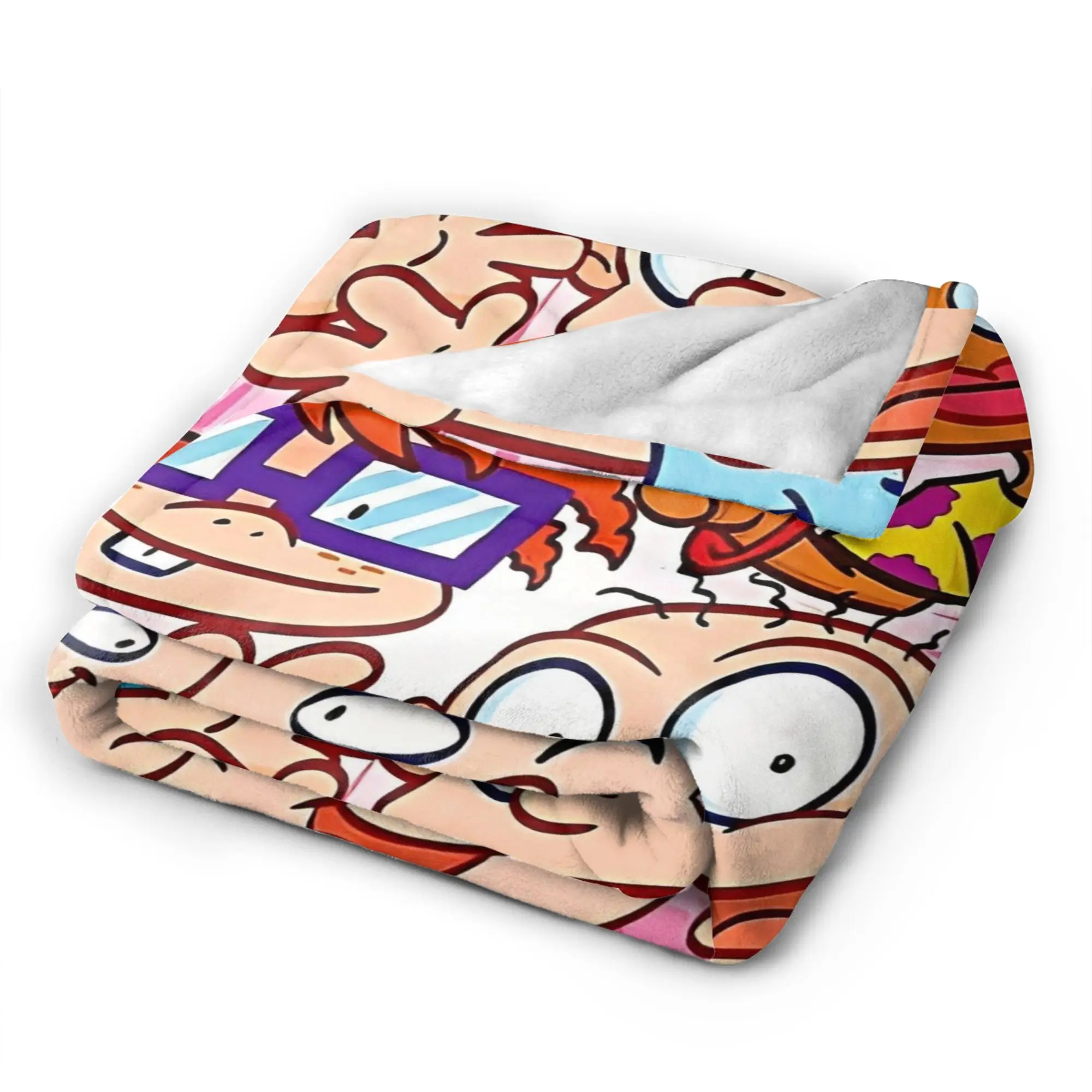 Soft Cozy Blanket Picnic Rugrat Throw Blanket Casual  Bedspread For Living Room