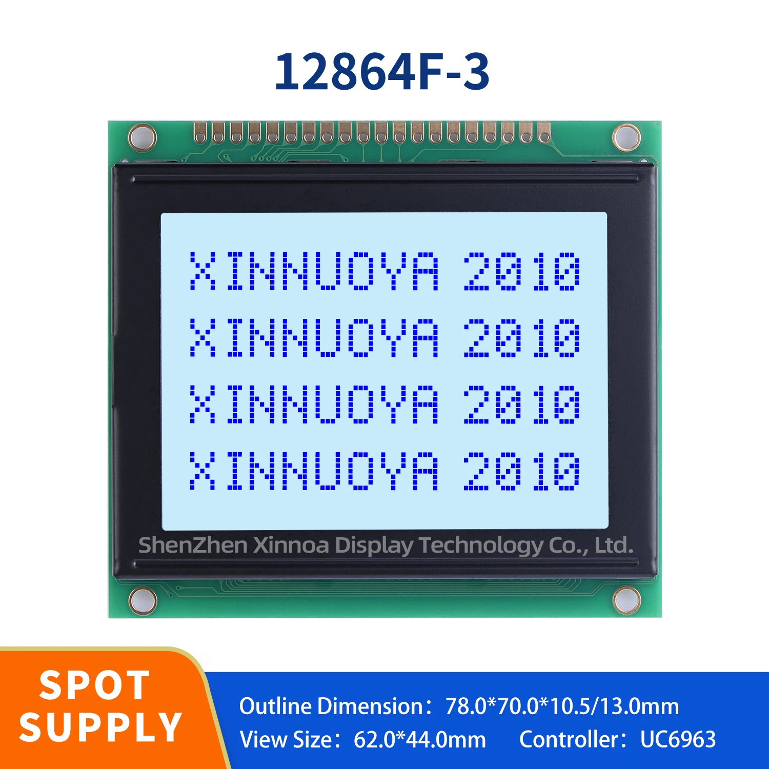 STN gray film blue font LCM12864F-3 Anti interference T6963C RA6963 128x64 LCD Display Screen 6800 parallel port LCD screen