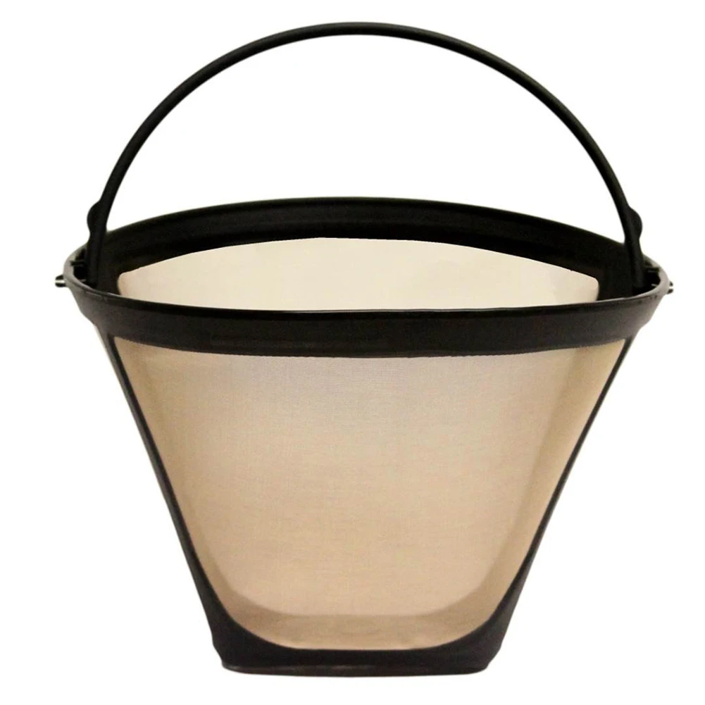 Piezas de Repuesto de malla de acero inoxidable para cocina, filtro de café reutilizable, Universal, lavable, tamaño permanente, cono para el hogar, regalo, 2 piezas