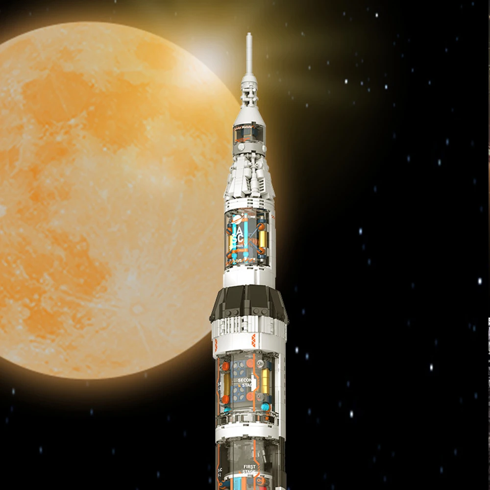 تكنيك صاروخ الفضاء اللبنات مكوك الفضاء وحدات بناء صاروخ التجمع نموذج الأولاد بناء الالعاب العملاقة مجموعة الهدايا #3