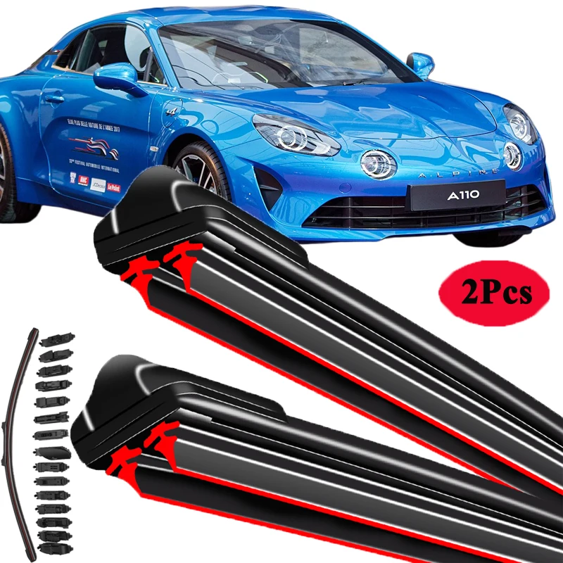 

For Alpine A110 2017-2024 Car Windshield Wiper Blade Front Windscreen Brushes Washer Accessories Cleaning Replacement Parts
