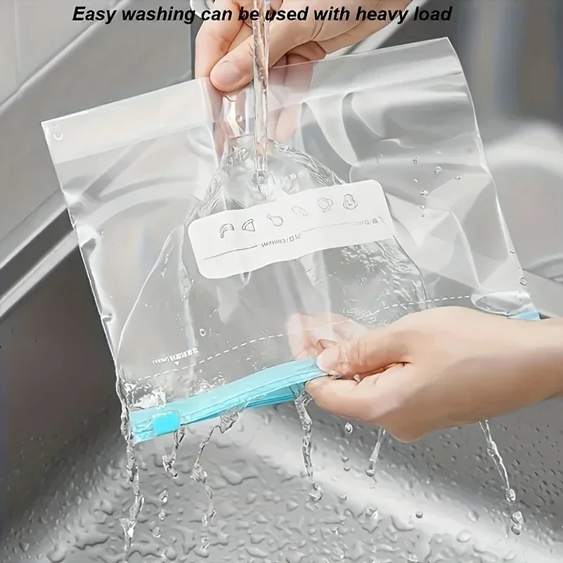 Sealed Storage Bags, Zip-Lock Food Preservation Bags, Self-Sealing Food Storage Bags, Zip Shut Bags Fresh Food Storage Bag - view 6