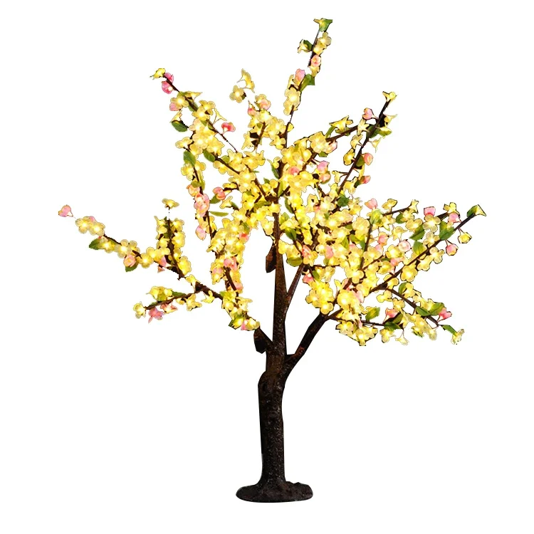 

Christmas Event Decoration Street Landscaping Outdoor Weatherproof Garden Simulation Artificial Led Cherry Blossom Tree Lights