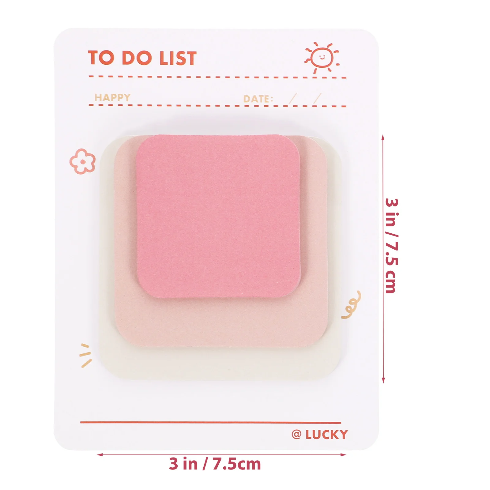 4pcs Sticky Tabs Memo Pads 1.5 X 2 Self-Adhesive Memo Stickers Decorative Notepad For School Office Organization Students