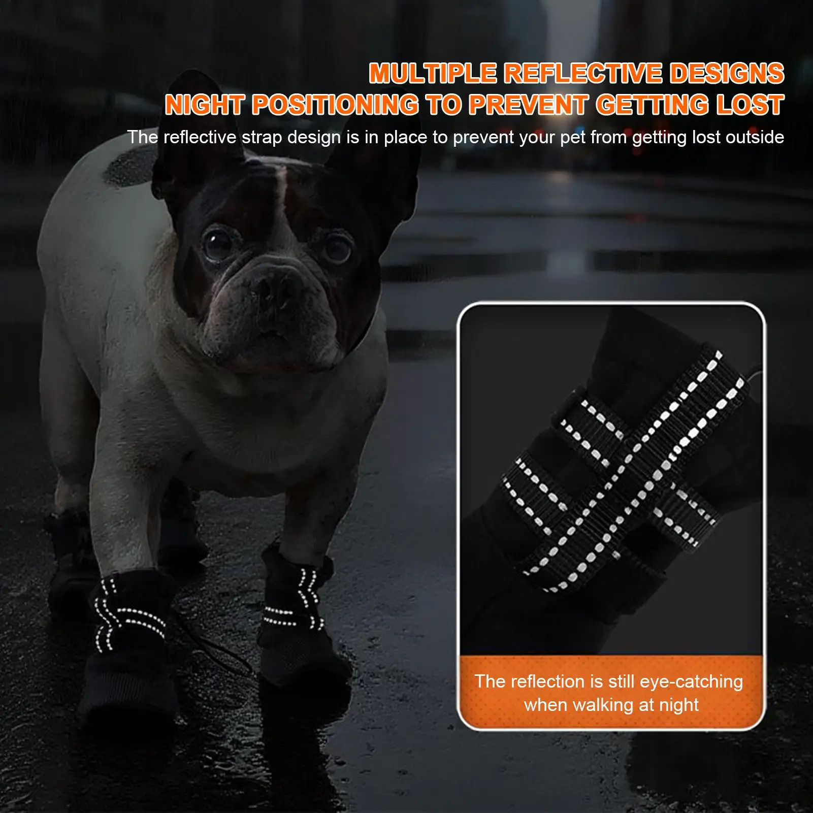 أحذية الكلب 4 قطع منصات الرصيف الساخنة المضادة للانزلاق حامي لينة للكلاب المتوسطة إلى الكبيرة للمشي في الهواء الطلق الصيف الممطرة