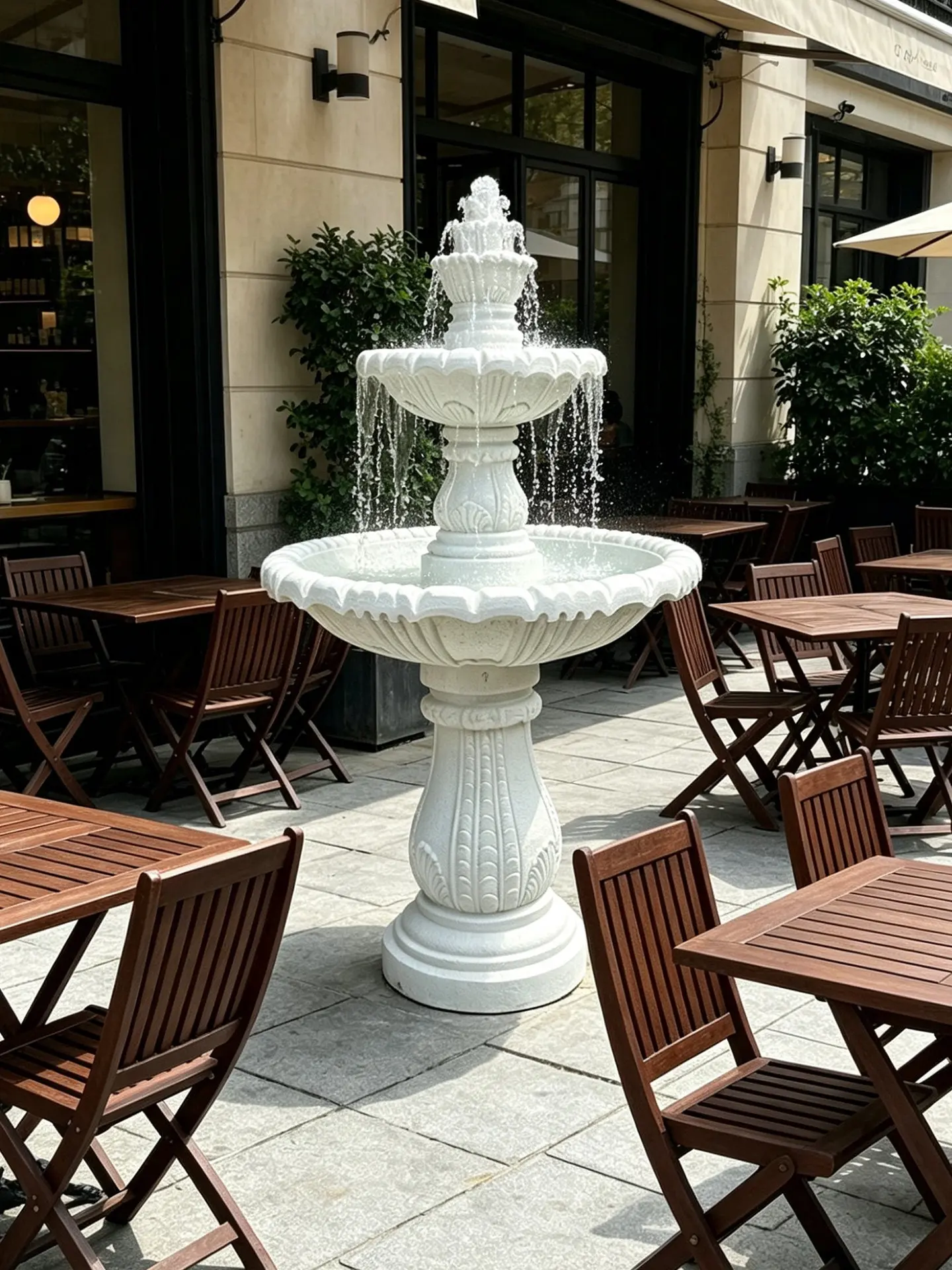 European-style running water fountain ornament outdoor courtyard decoration villa floor-to-ceiling garden wedding landscaping