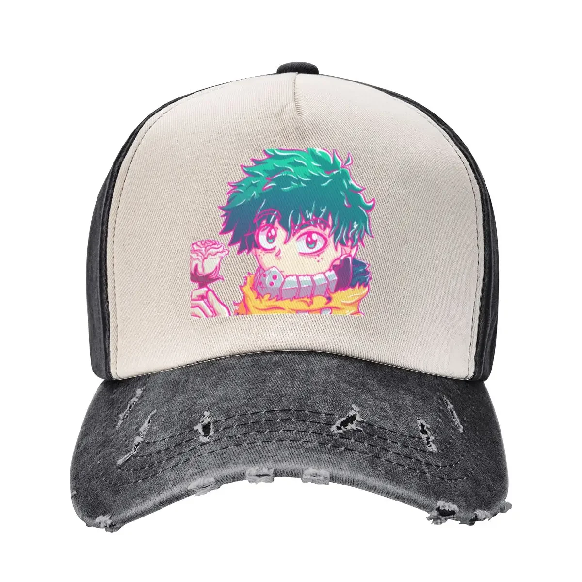 Vigilante Deku with roseCap Baseball Cap Luxury Cap Mountaineering Sun Cap Sun Hats For Women Men's