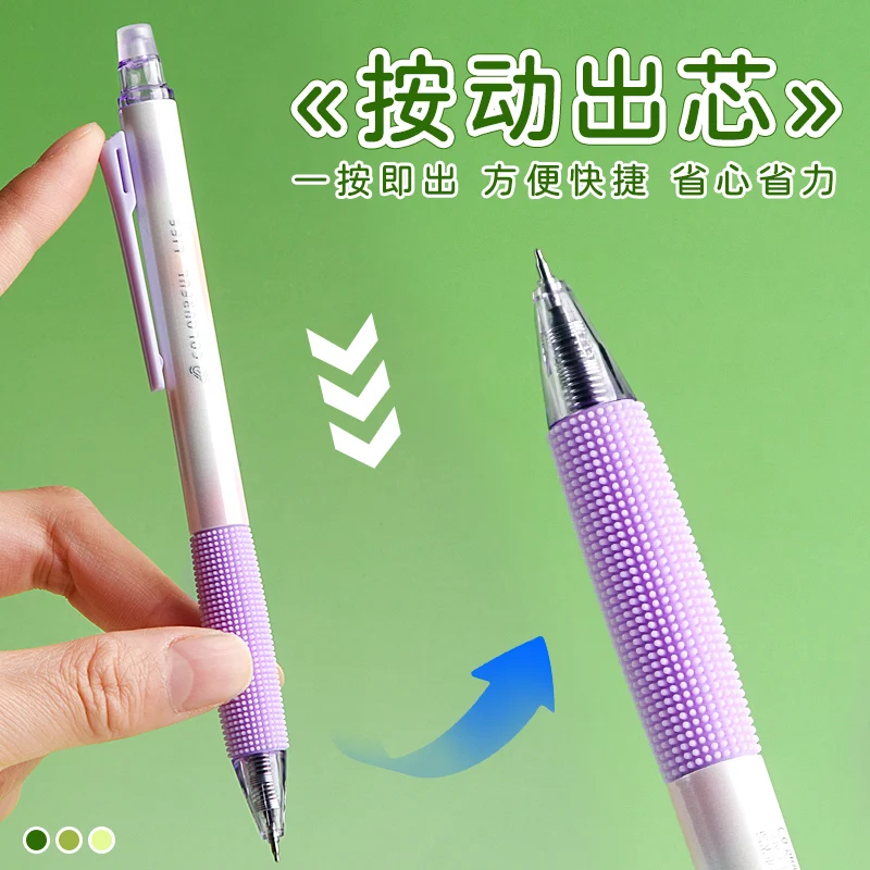 M&G 12-teiliges löschbares Push-Up-Neutralstift-Set, 0,5 mm feine Spitze, waschbare Tinte, blaue und schwarze Schreibstifte mit kleinem Pinselgriff