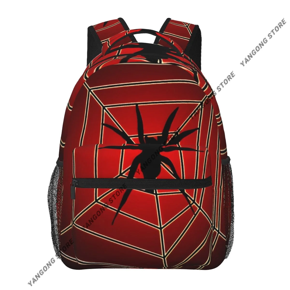 Teenager Bookbag Backpack Travel Bag Spider On Spider Web Backpack For Laptop School Bags