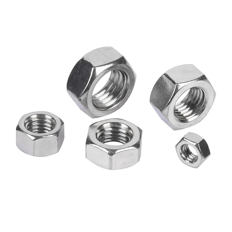 2-30PCS A2-70 Linksgewinde Hex Sechskantmuttern M4 M5 M6 M8 M10 M12 Reverse Gegenüberliegende Sechskant Sechskantmuttern Langlebige Metallmutter DIN934