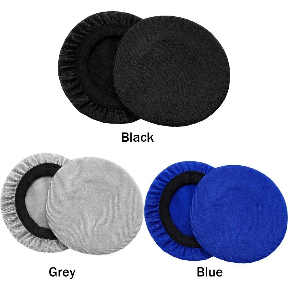 4 Pairs Elastic Lycra Earpad Covers Headphone Covers Stretchable and Washable Sanitary Earcup Protectors