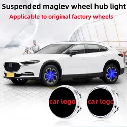 Hub Light Car Wheel Caps Light Center Cover Lighting Cap Floating Illumination LED For Mazda 3 6 CX3 CX8 CX5 CX9 CX4 MX5 CX-30