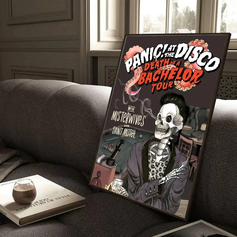 P-Panic! At The Disco Band Poster Modern Home Living Bedroom Bar Hallway Waterproof Wall Art Aesthetic Decor