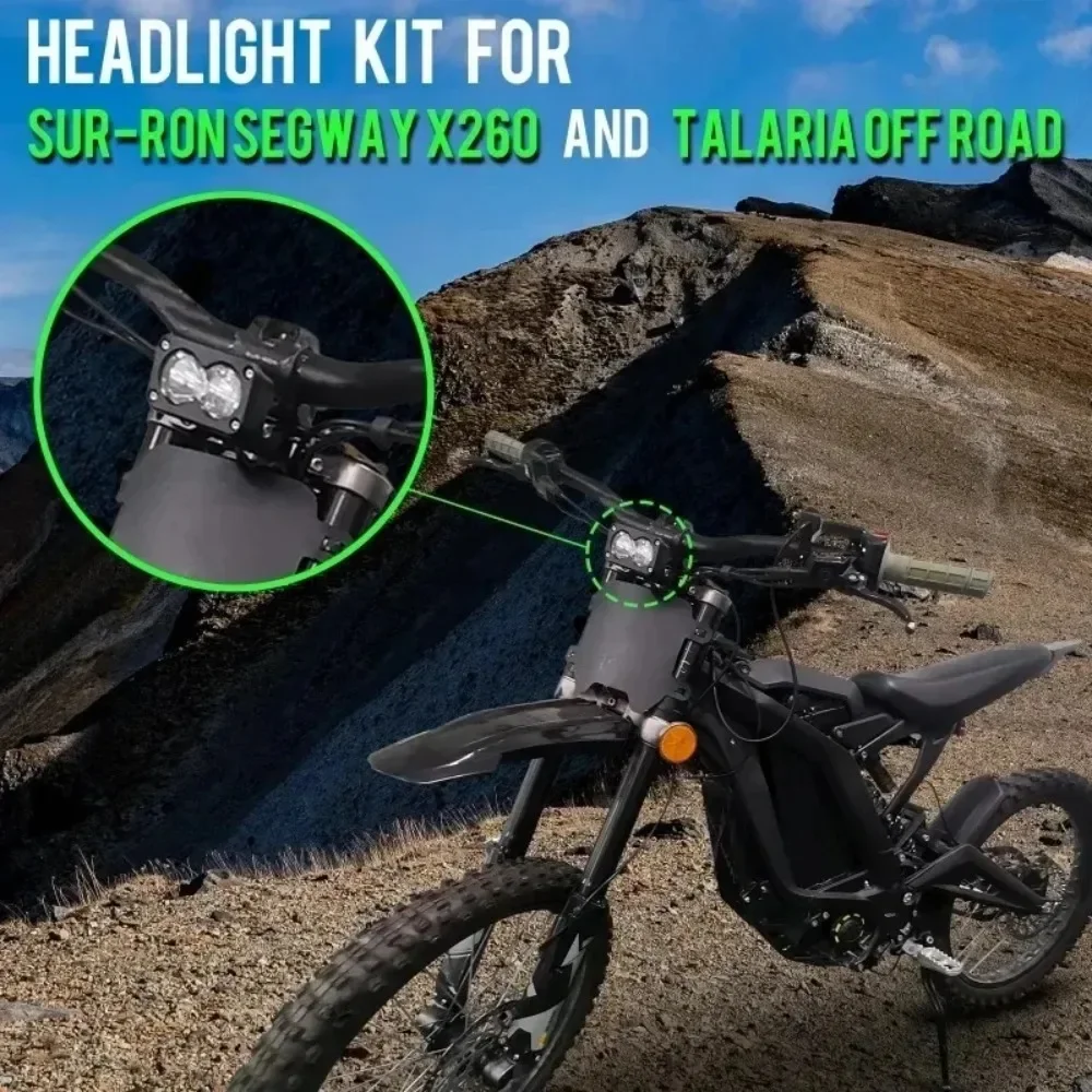 Neuer 1er-Pack LED-Autoscheinwerfer für Sur-Ron Segway Talaria 20W LED-Scheinwerfer mit Schalter, Weißer Spot- und Flutlicht-Kombi-Kit, Wasserdicht – Detail 2