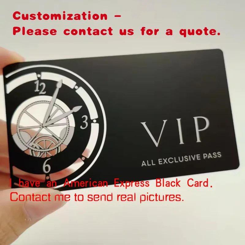 

custom.Factory Price Custom Personalized Engraving Luxury Black Matte Stainless Steel Vip Member Metal Business Card