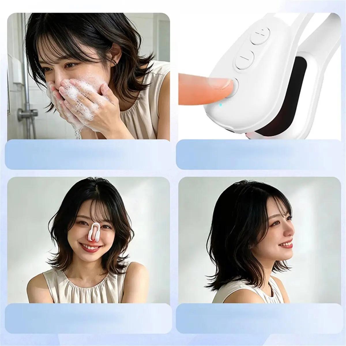 a20z-美鼻クリップ-シリコン製-鼻整形マシン-電動ems技術-リフタークリップ-鼻シェイパー-女性用-デイリービューティーツール