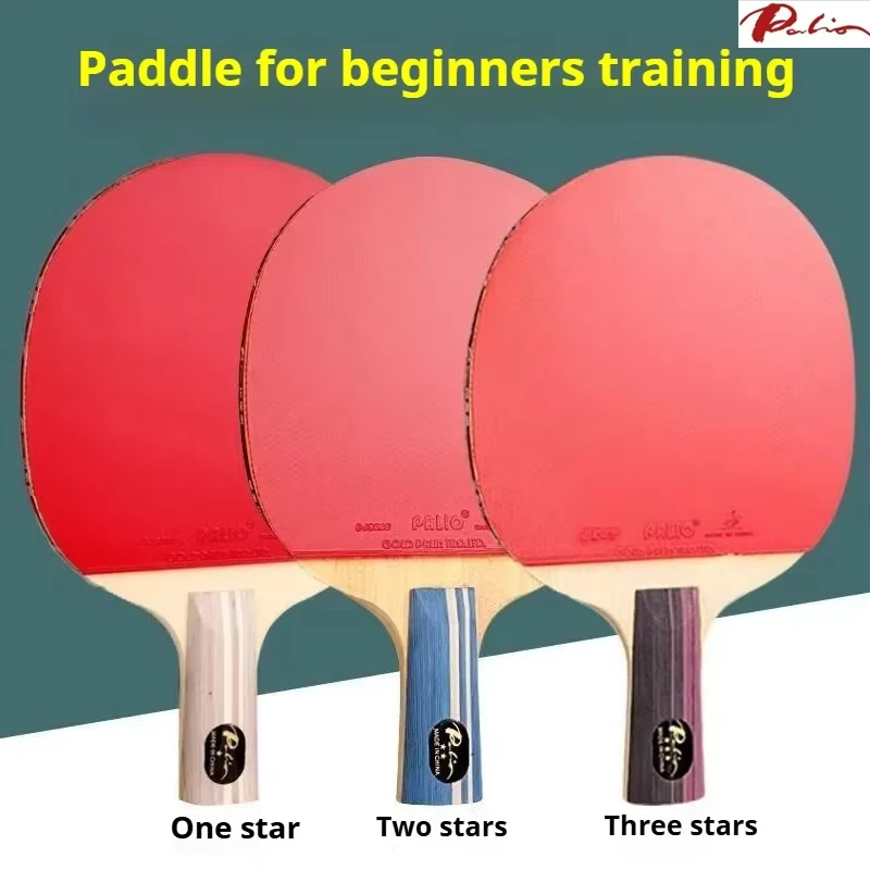 

Palio 1-Star/2-Star/3-star/Overbearing Table Tennis Rackets 5 Wood 2 Carbon Pingpong Racket with Pimples in Rubbers for Beginner