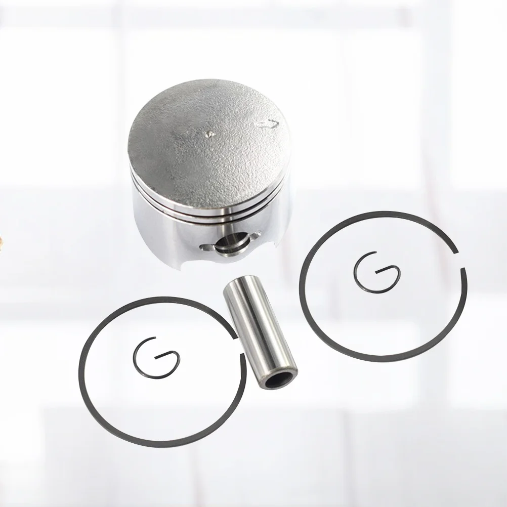 4Pcs Professional Chainsaw Piston Ring Pin Set Silver High Hardness Durable for 2 Stroke 5800 Type Chainsaw Piston Lawn Mower