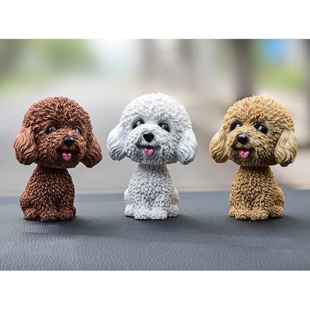 

Exquisite Fastness Cartoon Dog Car Decor Portable Resin Cute Design for Bedroom Home Office Desk Yellow Ornaments for Cars