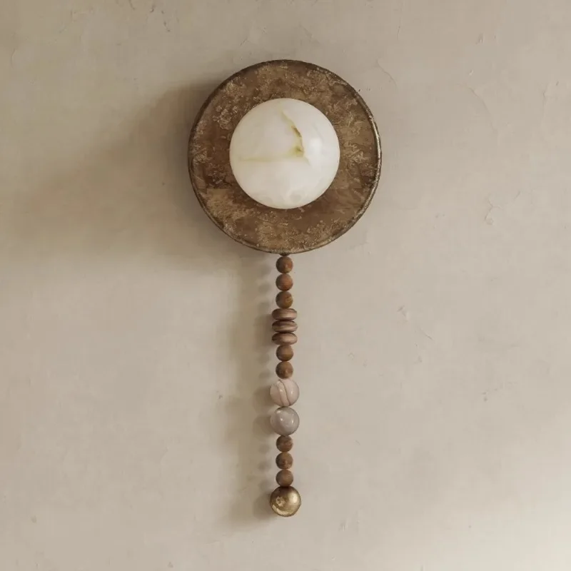 Imitation marble living room background wall study bedroom wabi-**** wind B & B corridor aisle light