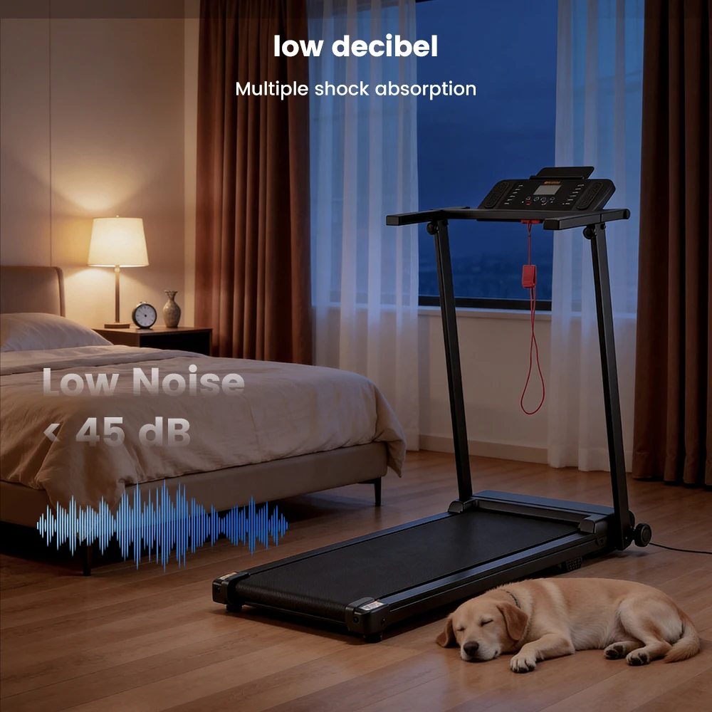 Formill X2NC Indoor-Laufband 2,5 PS, LED-Display, Leiser Motor, 120 kg Tragkraft, 12% Steigung Heim-Laufmaschine – Detail 3