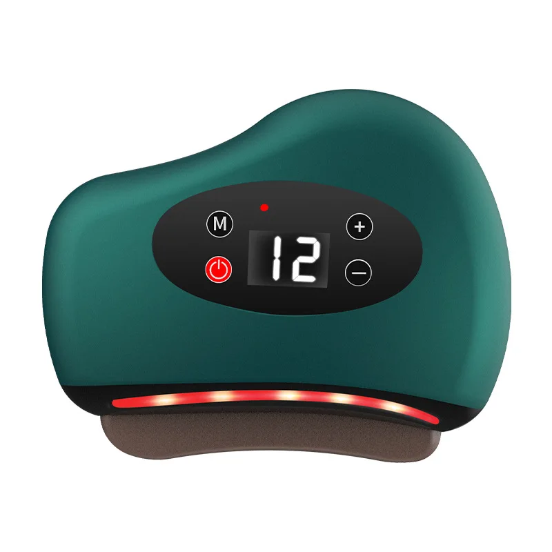 Handheld electric scraping massager, physiotherapy health care body muscle massage dredging meridian treatment relaxation tool