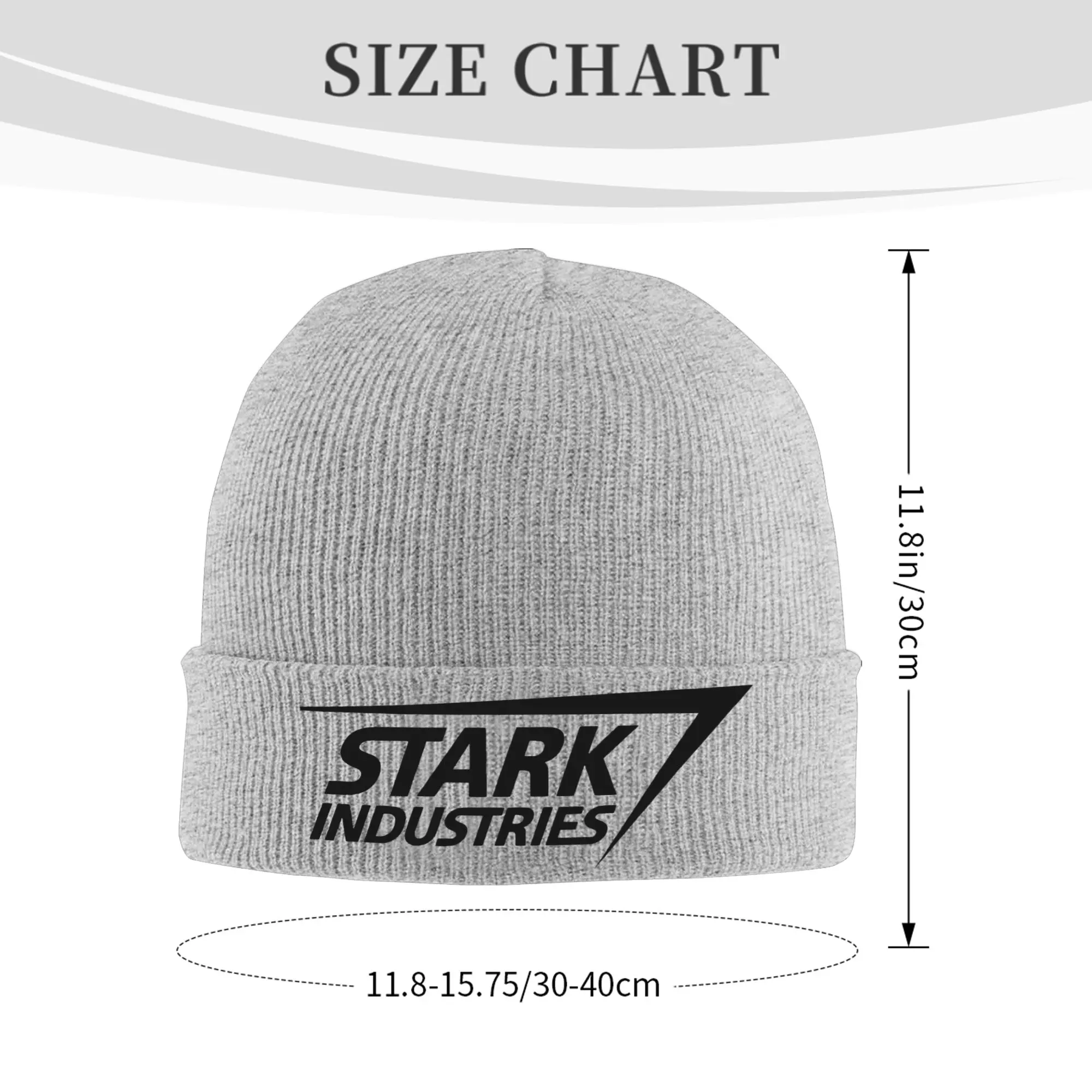 Custom Industries Skullies Beanies Caps Cool Winter Warm Women Men Knit Hats Adult Unisex Stark Company Bonnet Hat