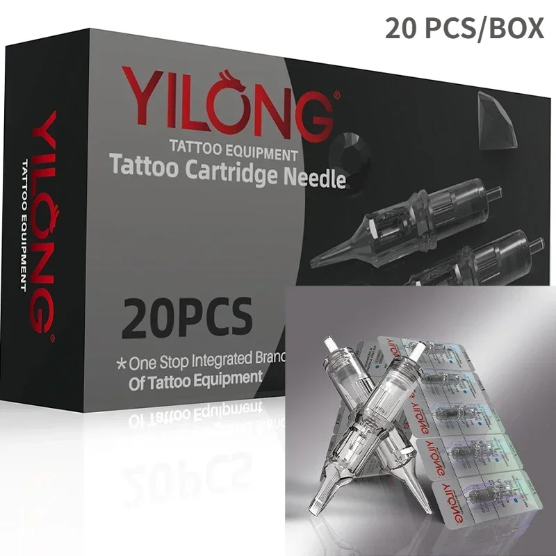 

Yilong 20 Pcs/Box Tattoo RM Cartridges Round Magnum Permanent Makeup 0.25/0.30/0.35mm Safe Needles For Tattoo Machines Supplies