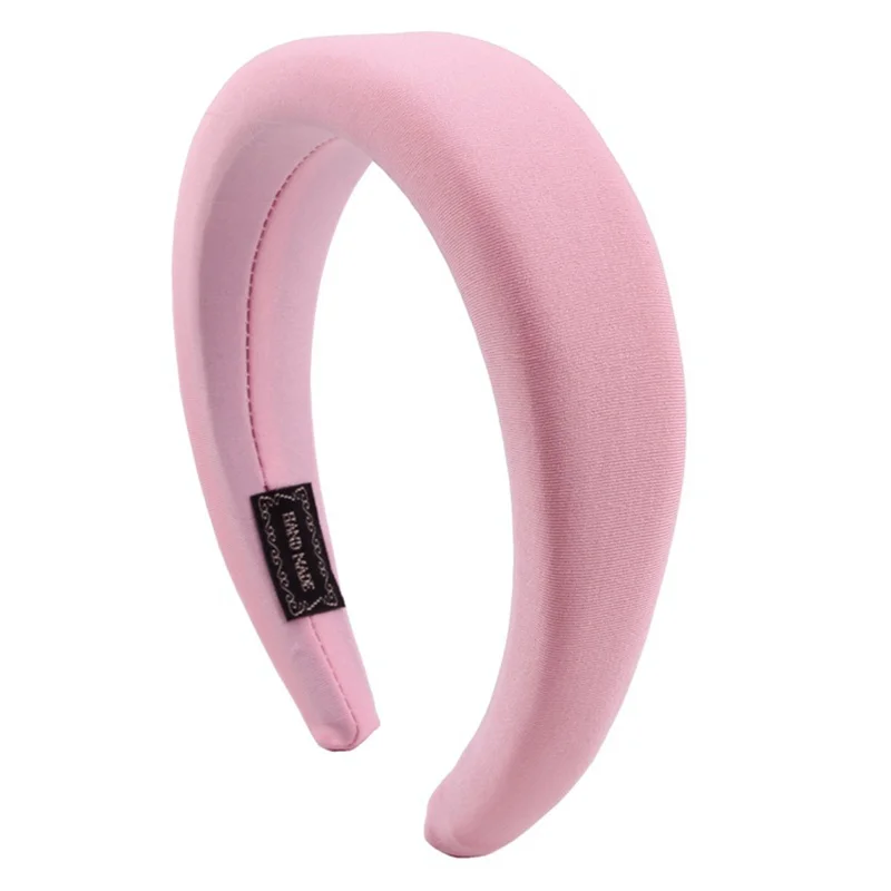 Aros para el cabello a la moda para mujer, diadema con temperamento de Color sólido Simple para combinar con ropa, lavado de cara, uso diario, accesorios para el cabello, 1 ud.