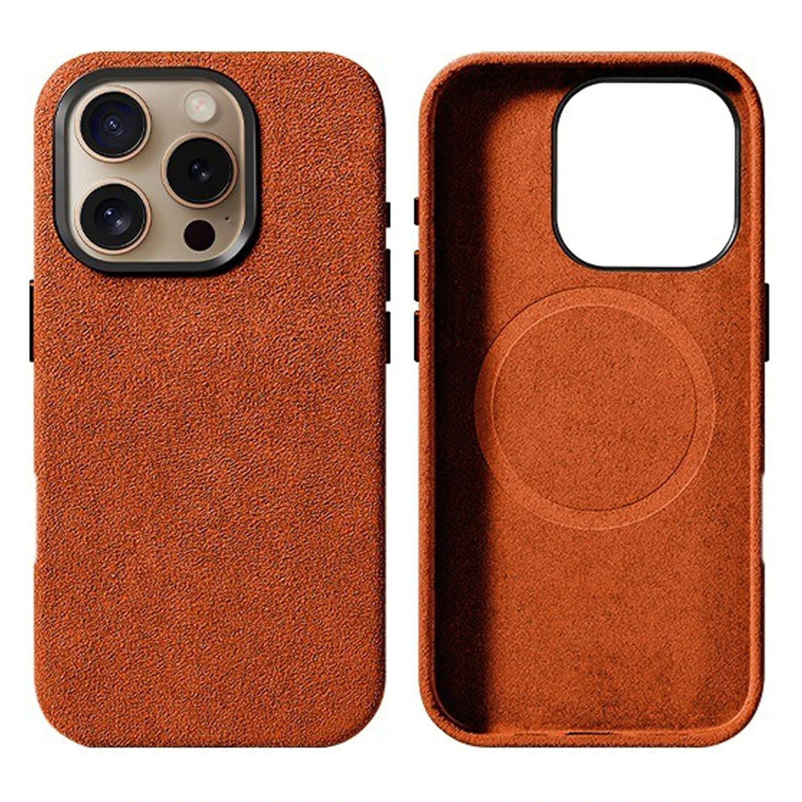 Case for iPhone 16/16 Plus/16 Pro/16 Pro Max, Handmade Luxurious Soft Touch Cover [Compatible with Magnetic] Anti-Slip & Durable image 5