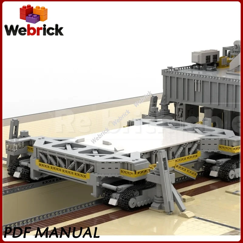 

Rocket Launch Tower Transporter MOC Building Set, Aerospace Launch Base Model for Enthusiasts 10214pcs