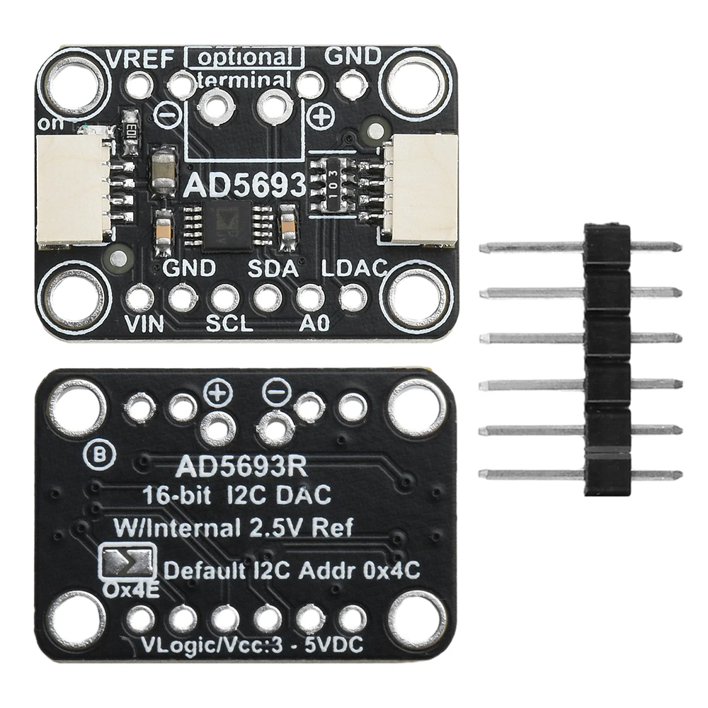 

AD5693R Интерфейс I2C 16-битный модуль ЦАП Модуль преобразования цифрового сигнала, совместимый с STEMMA QT Qwiic ﻿