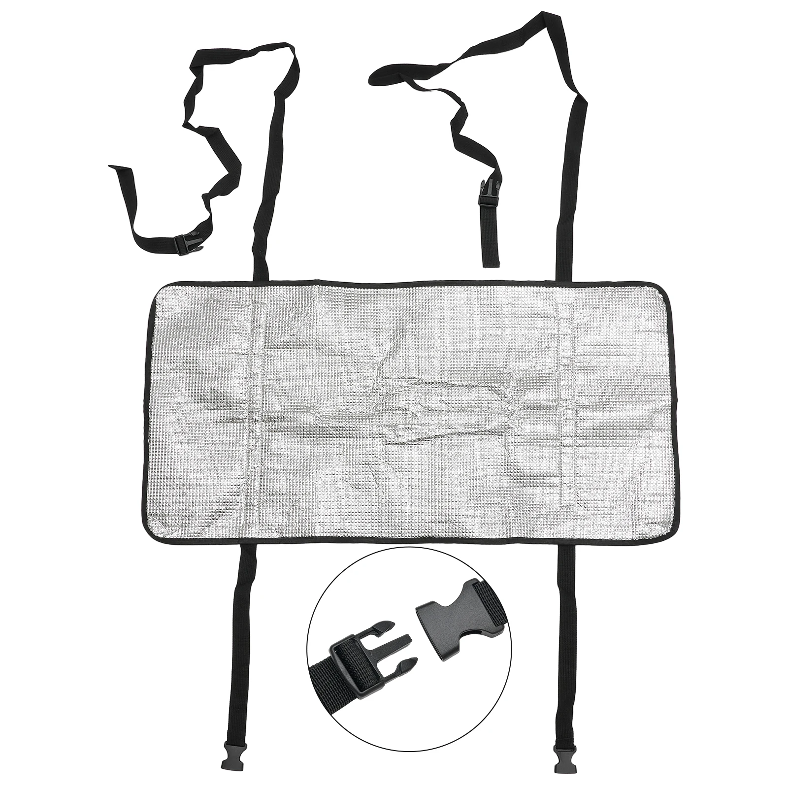 

For Air Conditioning Heat Shield 80*40cm Aluminum Foil Heat Insulation Prevent Sun Exposure Silver Affordable Brand New
