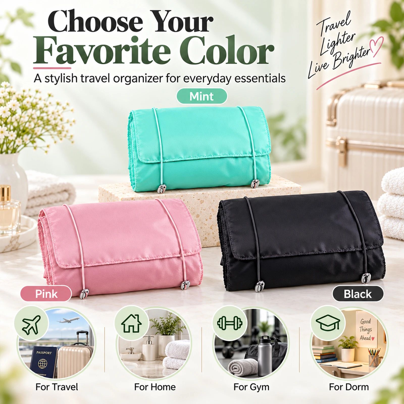 Tas Kosmetik Multiwarna, Tempa - Paint Brush ulasan dan harga