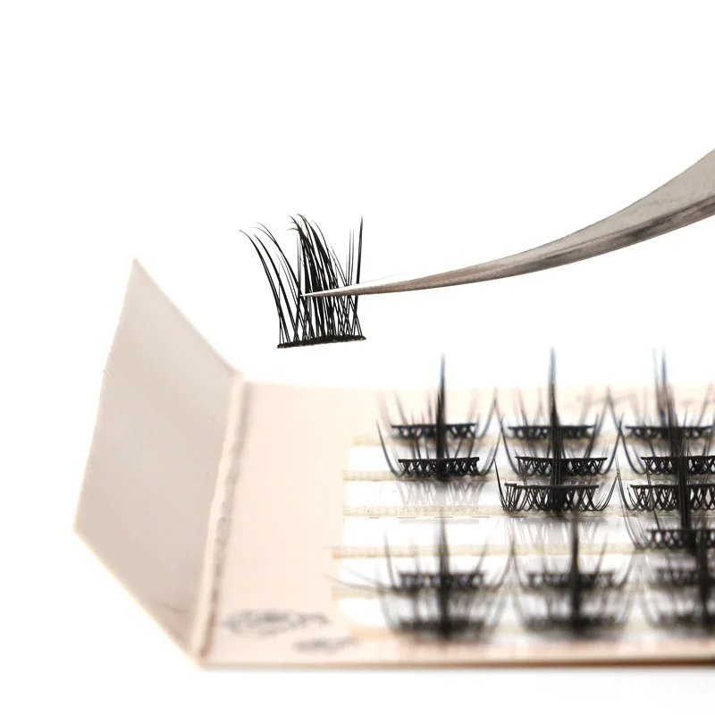 Individual Lashes 6 Rows 72 Bundles Cluster Russia Volume Eyelash Premade Fan False Mink Eyelash Make Up Tool Extensiaon lashes